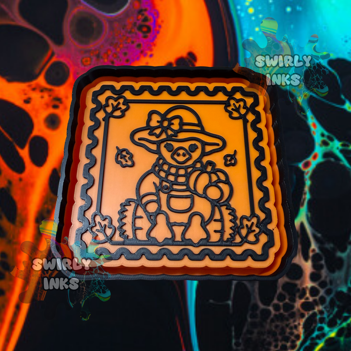 Fall Goose Stamp Freshie Mold