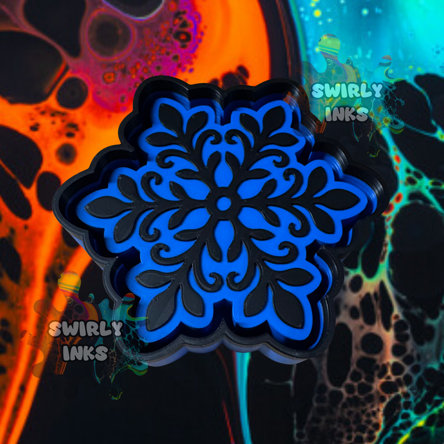 Fancy Snowflake Freshie Mold