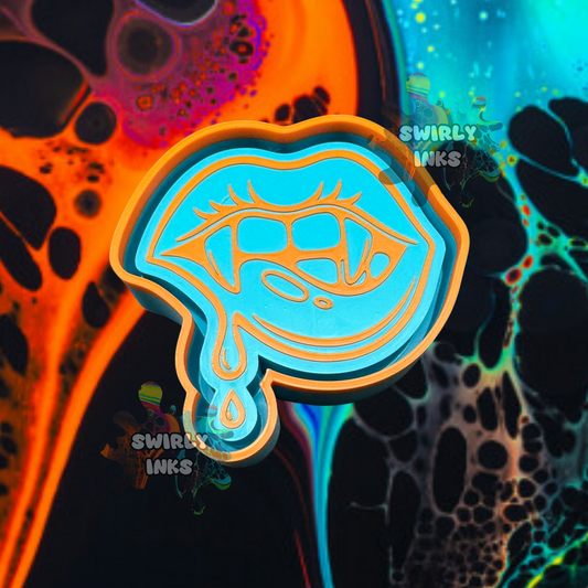 Fangs Lips Freshie Mold