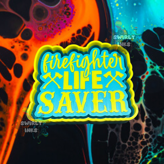 Firefighter Life Saver Freshie Mold