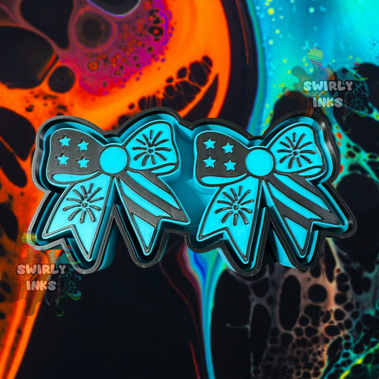 Fireworks & Flag Bow Vent Freshie Mold