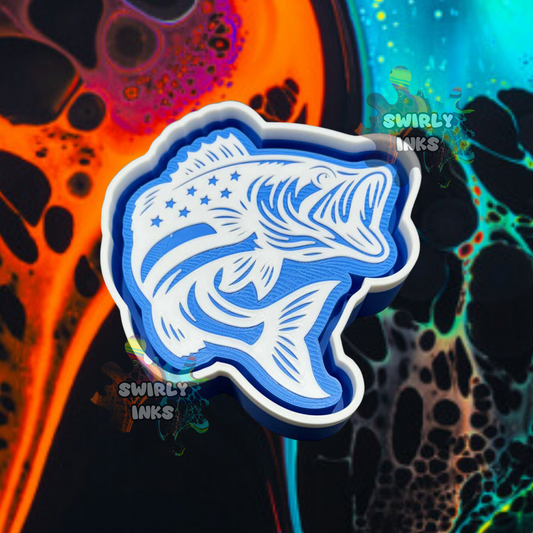 Flag Bass Freshie Mold