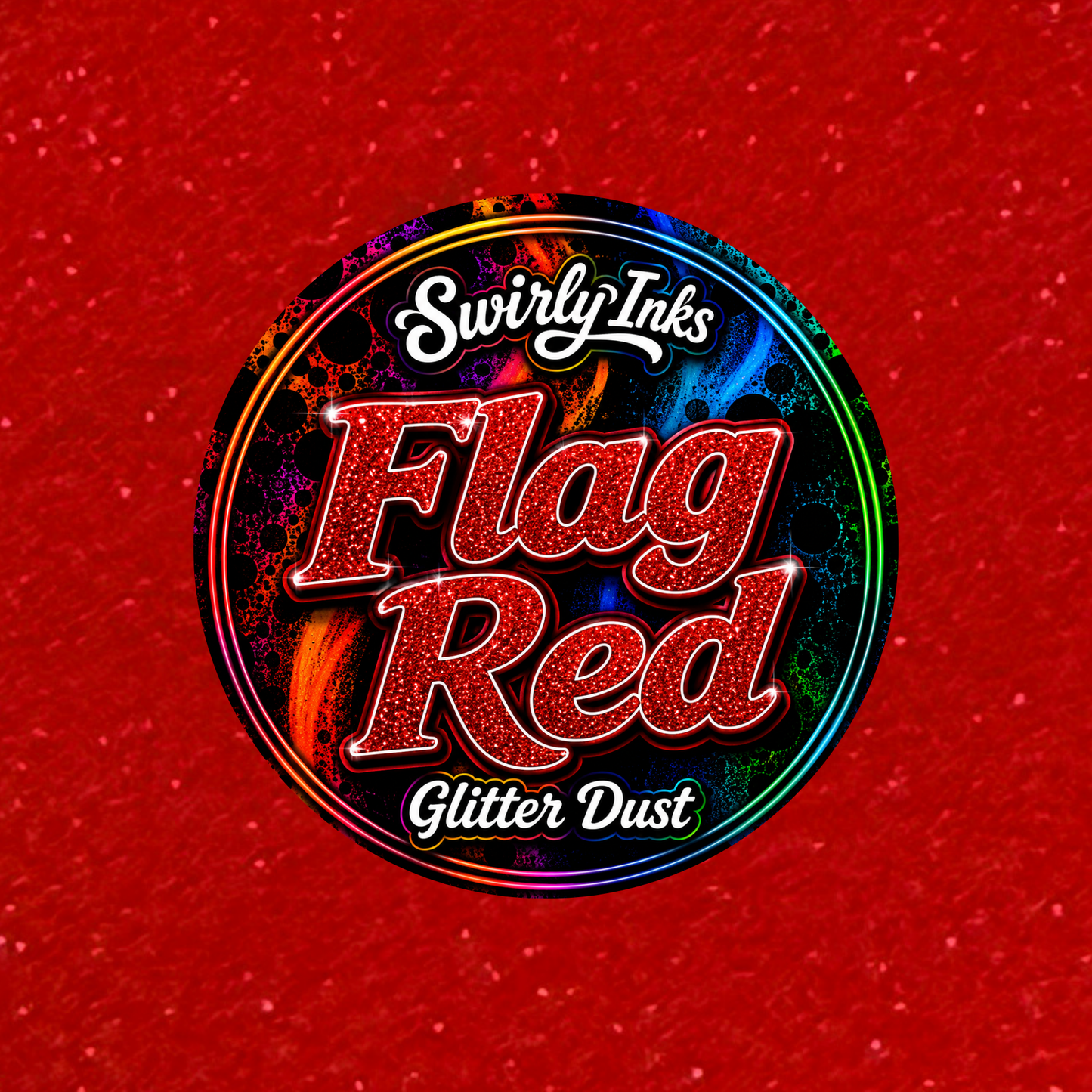 Flag Red Glitter Dust 1oz