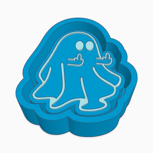 Ghost Middle Finger Freshie Mold