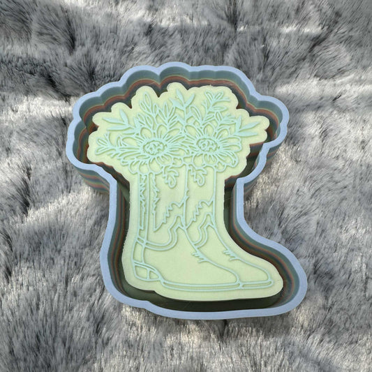 Flower Boots Freshie Mold