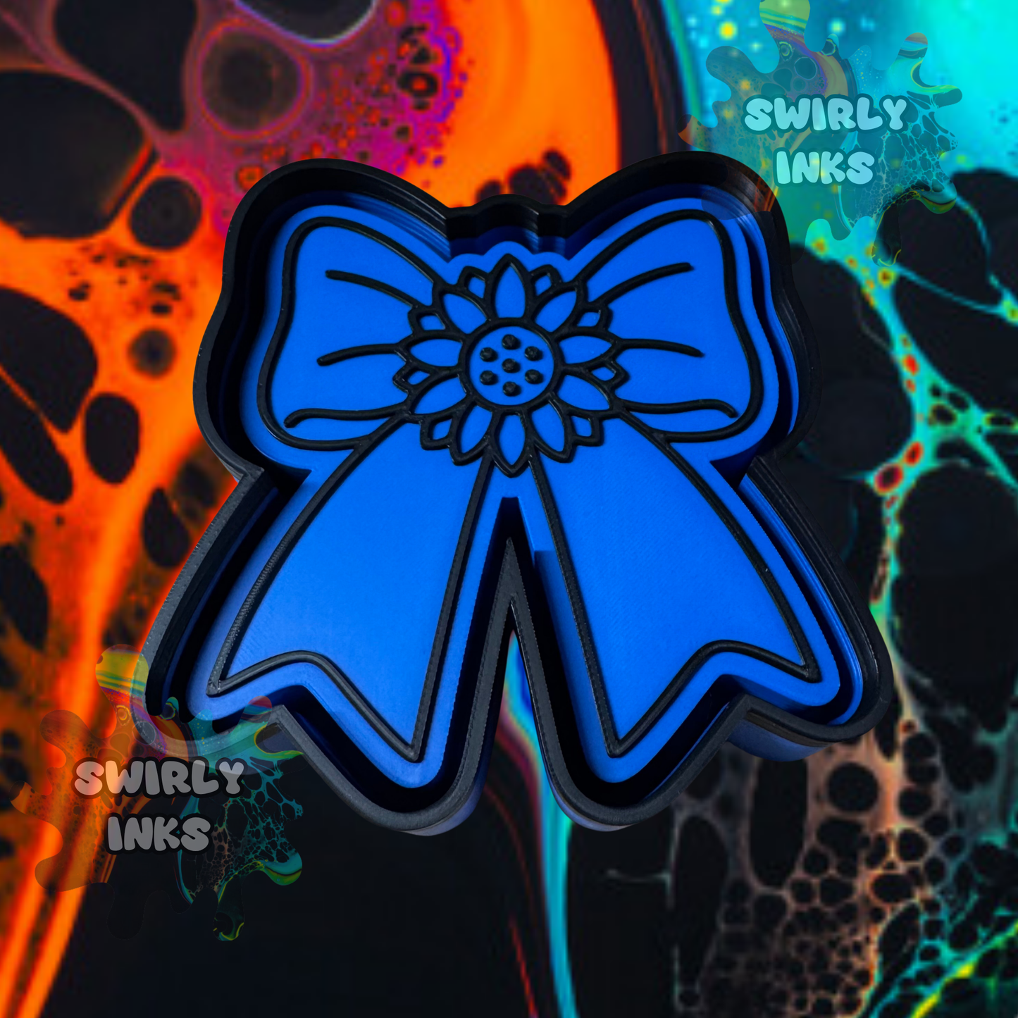 Flower Bow Freshie Mold