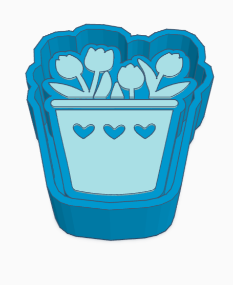Spring Flower Pot Freshie Mold