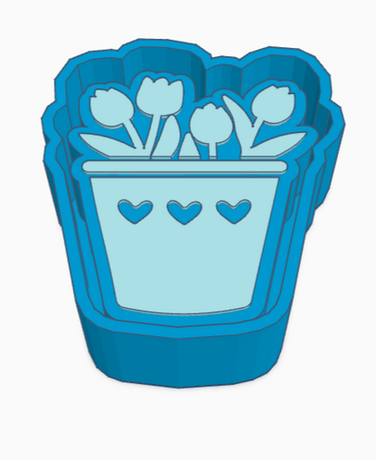 Spring Flower Pot Freshie Mold