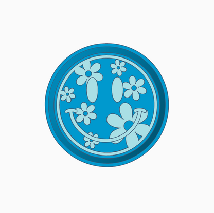 Flower Smiley Face Freshie Mold