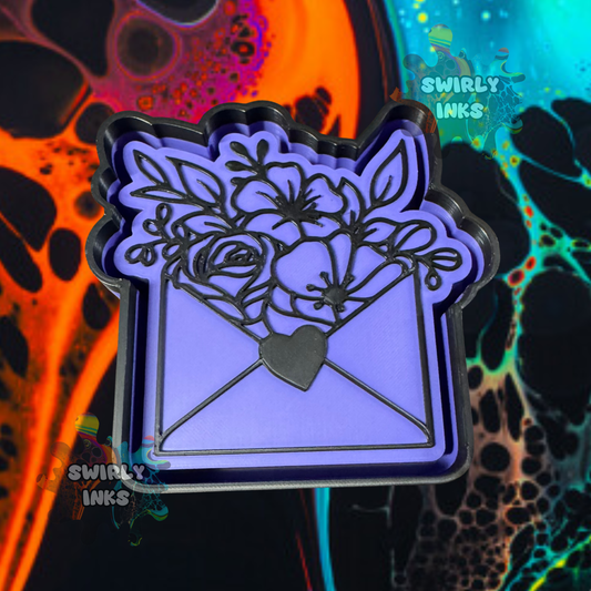 Flowers Envelope Freshie Mold