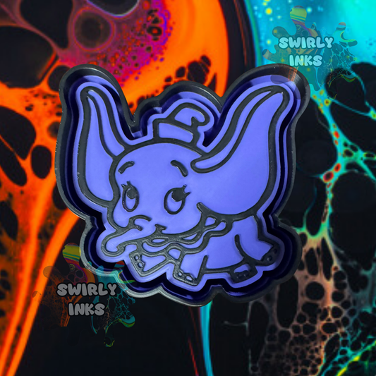 Flying Cartoon Elephant Freshie Mold