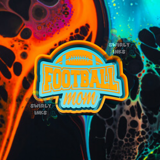 Football Mom Half Ball Freshie Mold