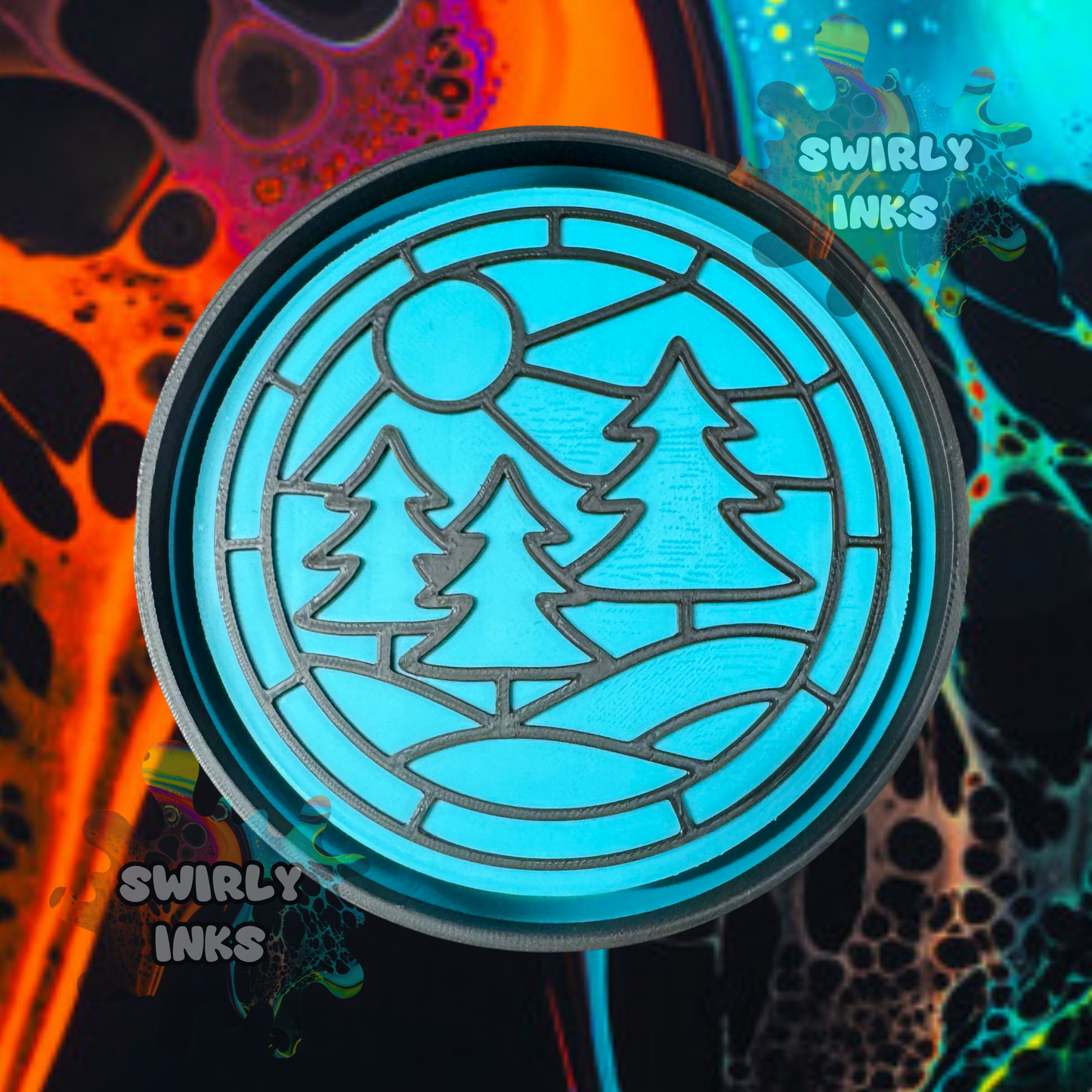 Forest Stain Glass Freshie Mold