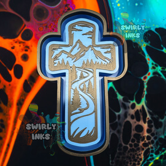 Forest Through River Cross Freshie Mold