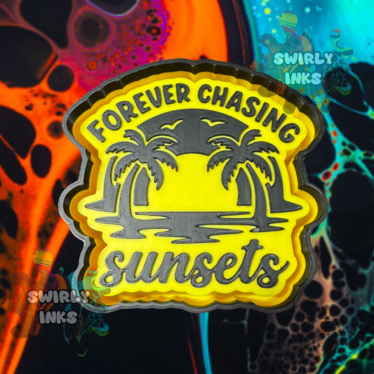 Forever Chasing Sunsets Palm Trees Freshie Mold