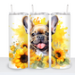 Dogs with Sunflowers