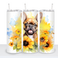 Dogs with Sunflowers