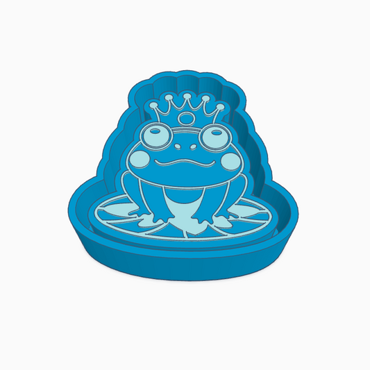 Frog With Crown Freshie Mold