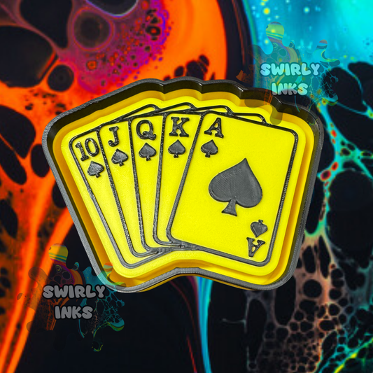 Royal Flush Cards Freshie Mold