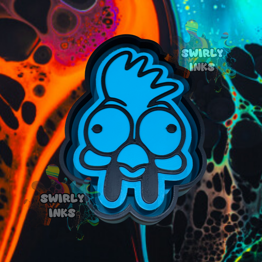 Funny Chicken Face Freshie Mold