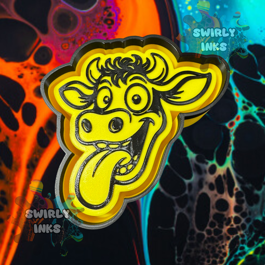 Funny Cow Head Freshie Mold