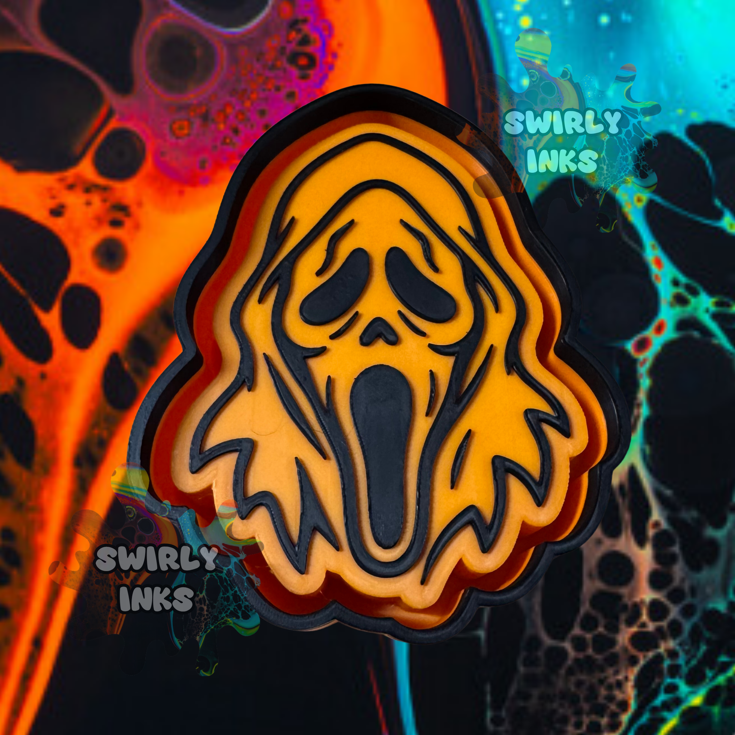 Ghost Face Head Freshie Mold