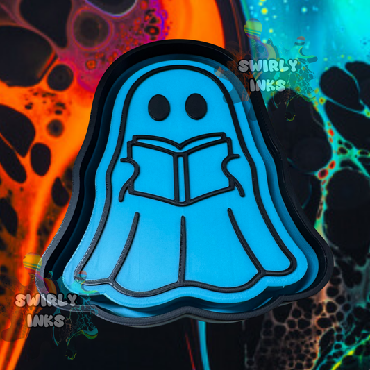 Ghost Reading Freshie Mold