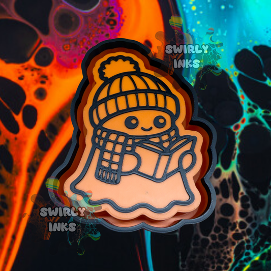 Ghost Reading Freshie Mold