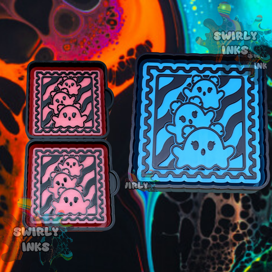 Ghost Trio Stamp Set Freshie Mold