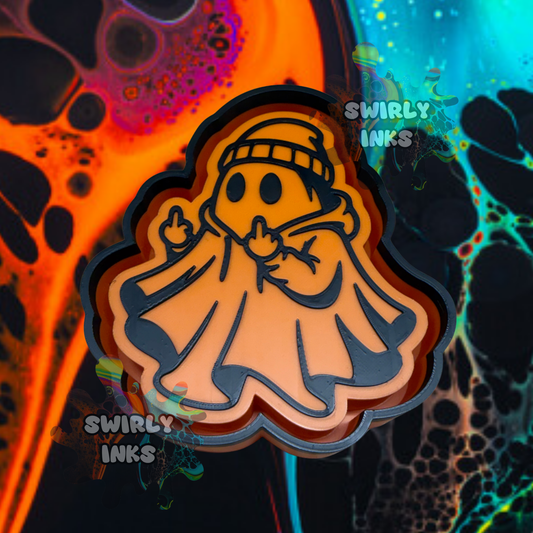 Ghost in Beenie Middle Fingers Freshie Mold