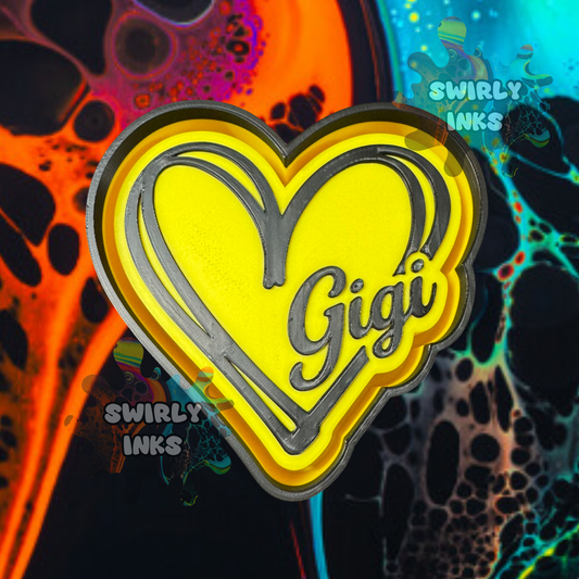 Gigi Heart Freshie Mold