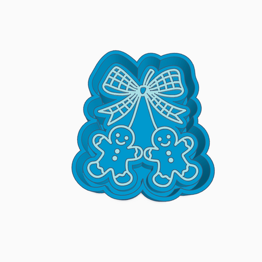 Gingerbread Bow Freshie Mold