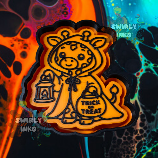 Giraffe Trick or Treat Freshie Mold