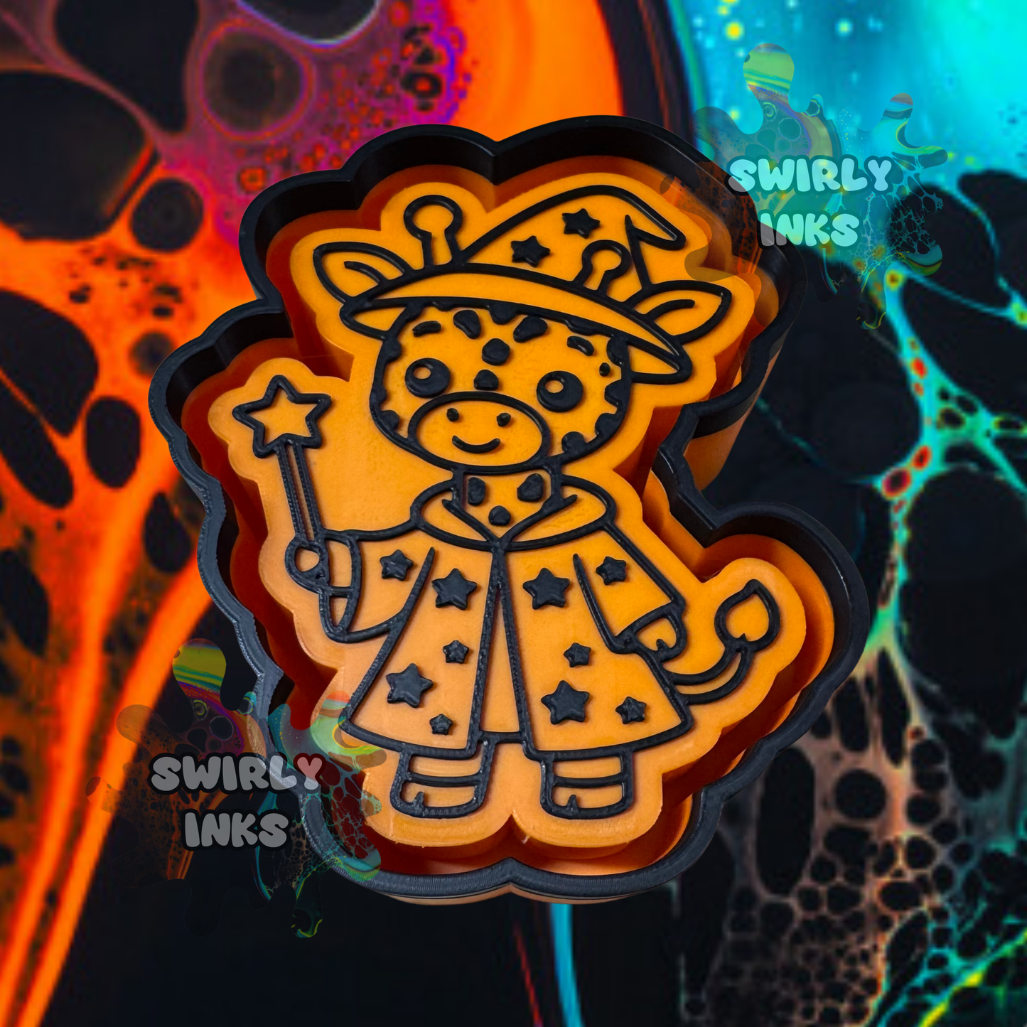 Giraffe Wizard Freshie Mold