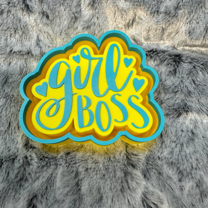 Girl Boss SayingFreshie Mold