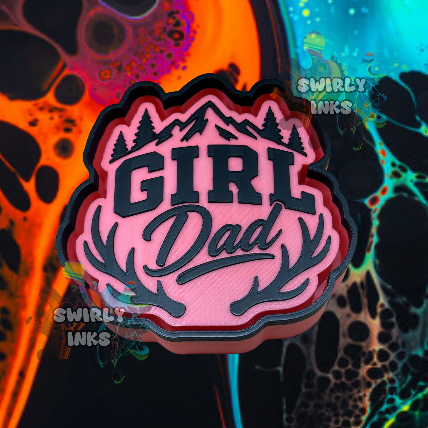 Girl Dad Freshie Mold