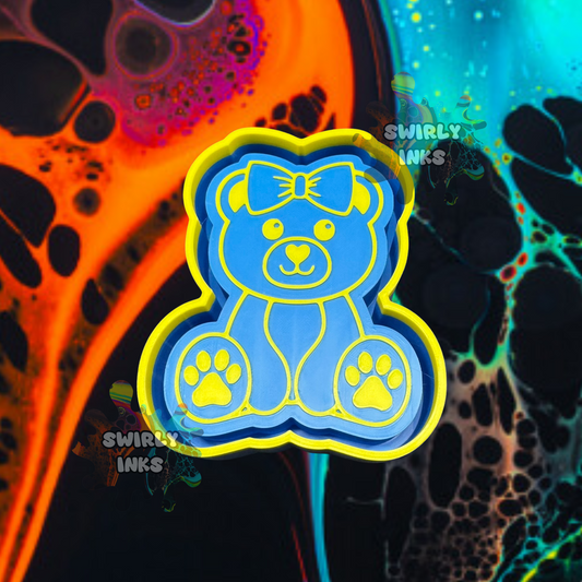 Girl Teddy Bear Freshie Mold