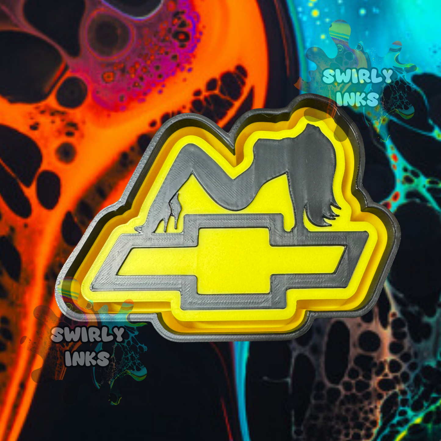 Girl on Chevy Freshie Mold