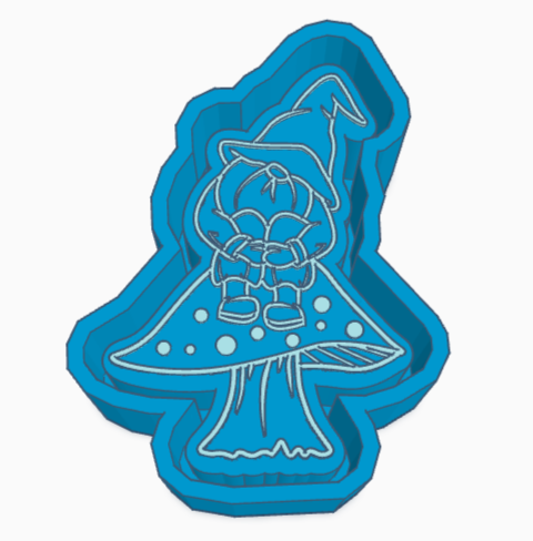 Mushroom Gnome Freshie Mold