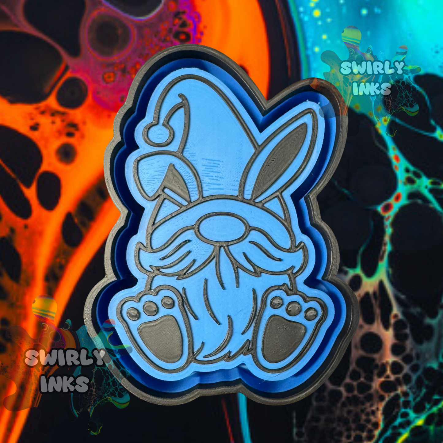 Gnome with Bunny Ears Freshie Mold