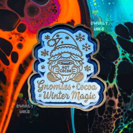 Gnomies Cocoa Winter Magic Freshie Mold
