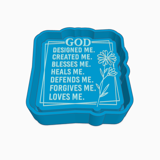 God Loves Me Freshie Mold