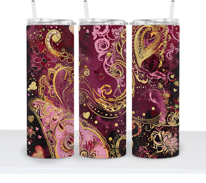 Valentine's Gold &amp; Pink Hearts Choice