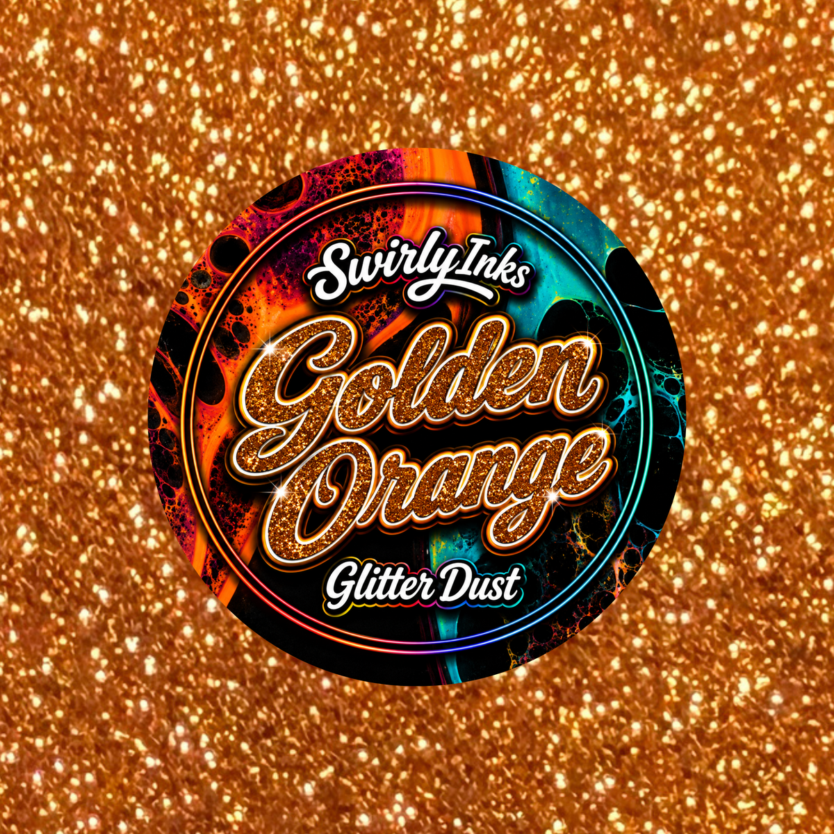 Golden Orange Glitter Dust 1oz