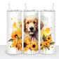 Dogs with Sunflowers