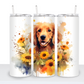 Dogs with Sunflowers