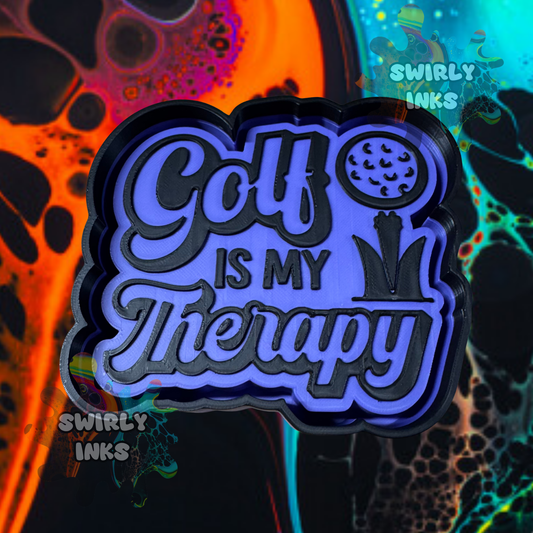 Golf is My Therapy Freshie Mold