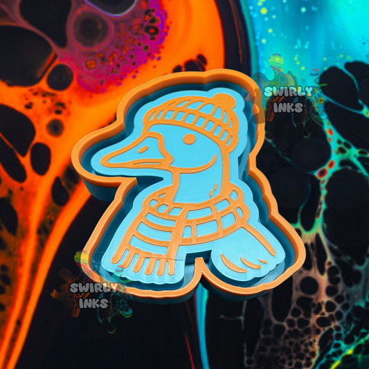 Goose Fall Scarf Freshie Mold