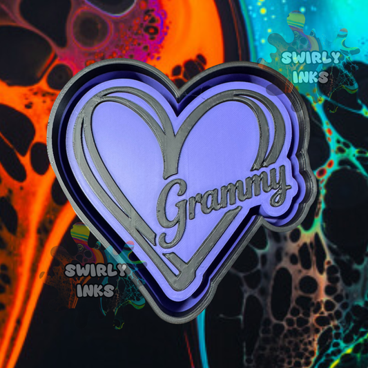 Grammy Heart Freshie Mold