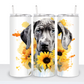 Dogs with Sunflowers